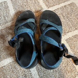 Chaco Blue and Black Women's Sandals